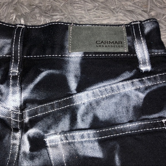 CARMAR DENIM- Black/Gray Tye Dye Girlfriend Jeans - Picture 6 of 6